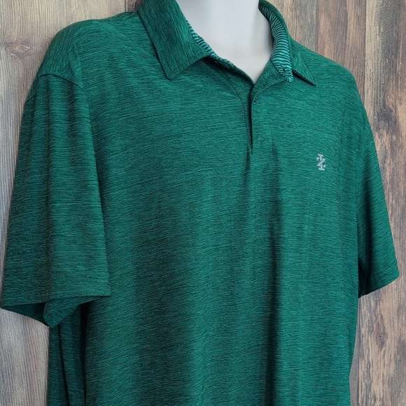 Izod Dark Green Golf Stretch Polo Shirt L                  V213 - Picture 1 of 7